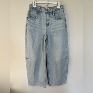 Zara balloon barrel jeans